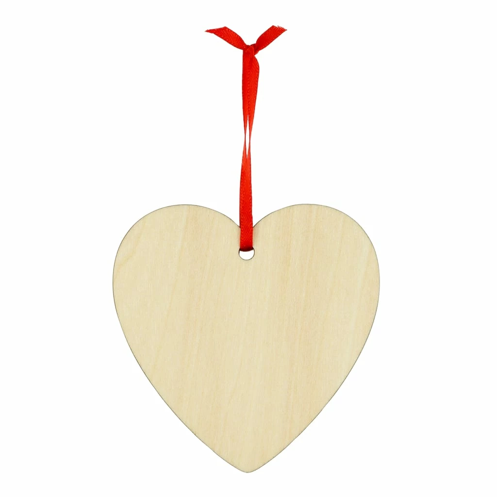Cheapest π 3" Heart Sublimation Plywood Ornament by Make Market® π