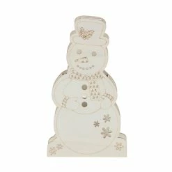 Buy 😍 6.5" DIY Pre-Lit 🎅 Christmas Snowman Wood Décor by Make Market® 😍