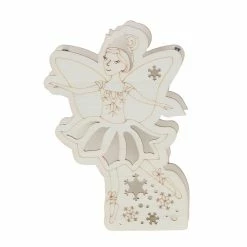 Cheap 👏 6.5" DIY Pre-Lit 🎄 Christmas Fairy Wood Décor by Make Market® 🤩