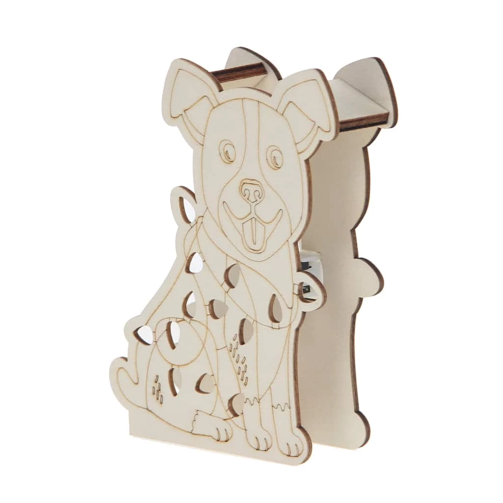 Best Pirce π 5" DIY Pre-Lit π Christmas π Dog Wood Décor by Make Market® β€οΈ - Image 3