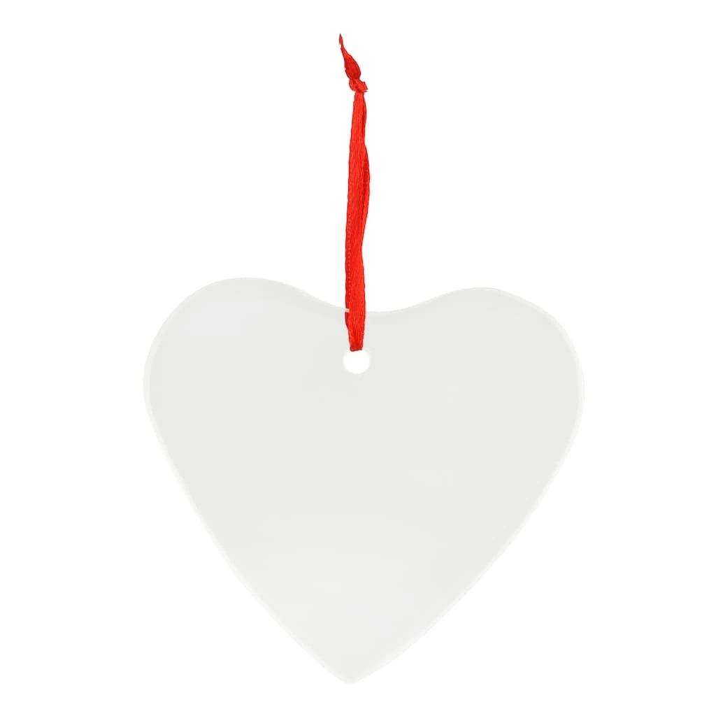 Brand new β 3.5" D.I.Y. Clear Beveled Glass Heart Ornament by Make Market® π