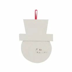 Promo 💯 4.5" Unfinished Wood Snowman 🎄 Christmas Ornament by Make Market® ⭐