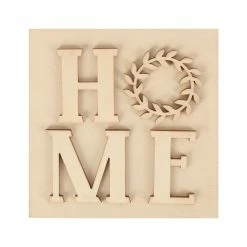 Best Sale β€οΈ 4" D.I.Y. Wood Home Plaque by Make Market® π