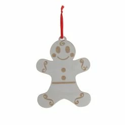 Brand new 🎁 4.5" D.I.Y. Wood Burned Gingerbread Man Ornament by Make Market® 🔔 Christmas 👍