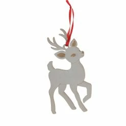 Brand new βοΈ 5.5" D.I.Y. Wood Burned Deer Ornament by Make Market® β Christmas βοΈ