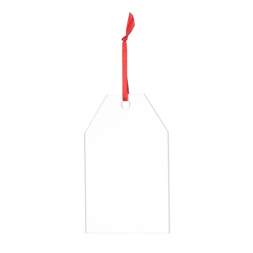 New β¨ 3.6'' Frosted Acrylic Tag Ornament by Make Market® β