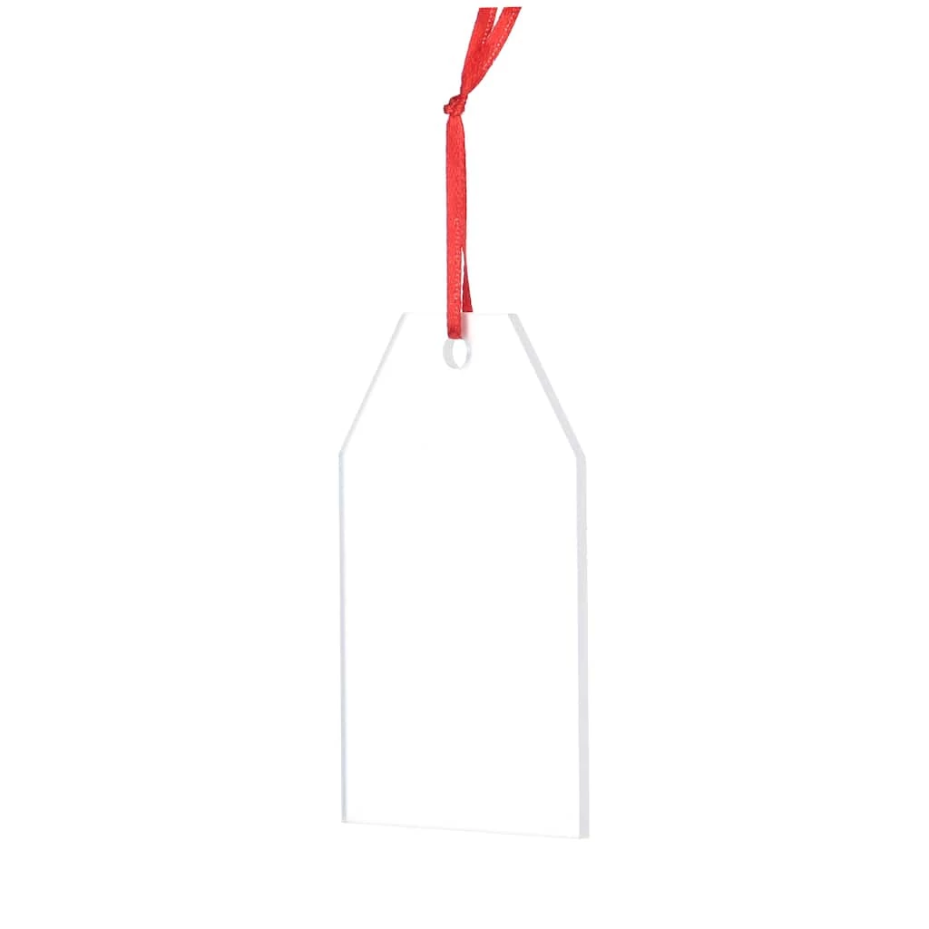 New β¨ 3.6'' Frosted Acrylic Tag Ornament by Make Market® β - Image 2