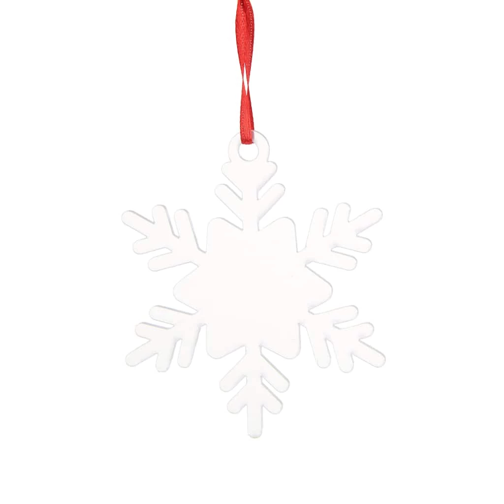 Cheap π 3.7'' Frosted Acrylic Snowflake Ornament by Make Market® π―
