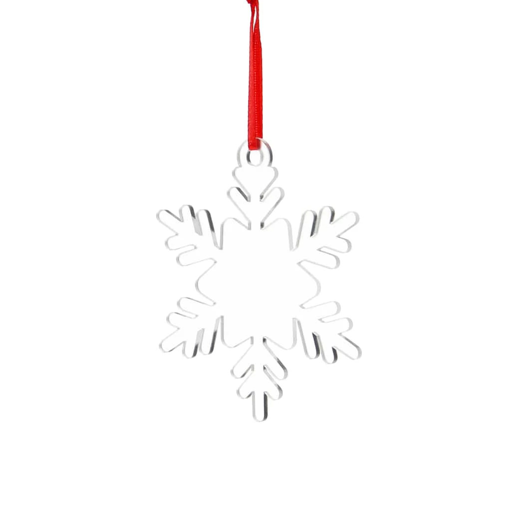 Cheap π 3.7'' Frosted Acrylic Snowflake Ornament by Make Market® π― - Image 2