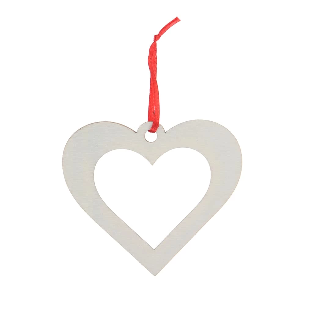 Top 10 π₯° 3.6'' Heart Wood/Acrylic Ornament by Make Market® βοΈ