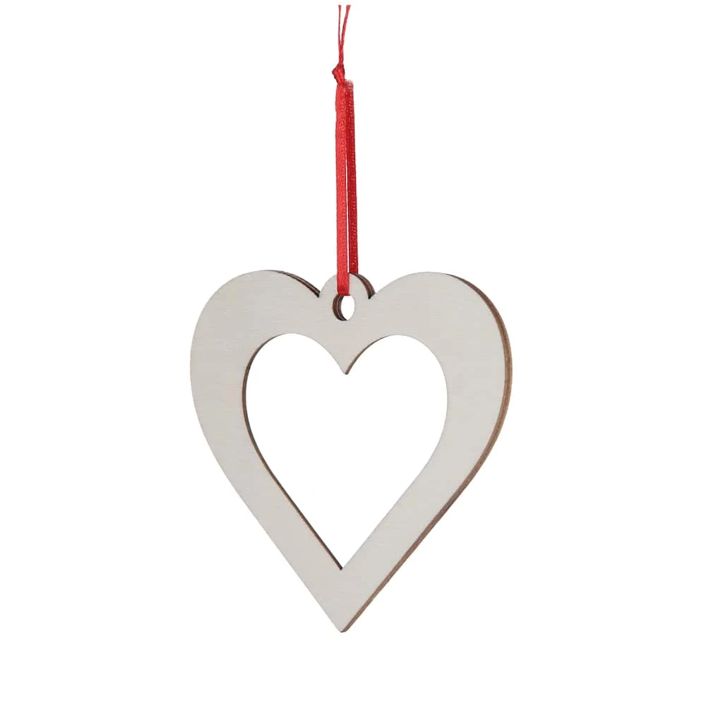 Top 10 π₯° 3.6'' Heart Wood/Acrylic Ornament by Make Market® βοΈ - Image 2
