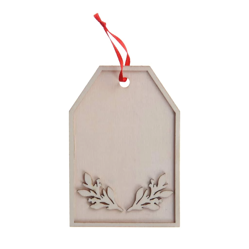 Wholesale π 4.2'' Tag Layered Wooden Ornament by Make Market® π