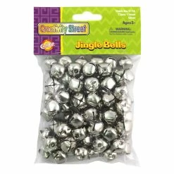 Promo 🤩 4 Packs: 6 Packs 72 ct. (1,728 total) Creativity Street® 15mm Silver Jingle Bells 😀