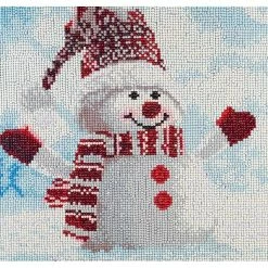 Flash Sale π― Diamond Art Holiday Edition Snowman Full Drill Kit by Diamond Art by Leisure Arts π