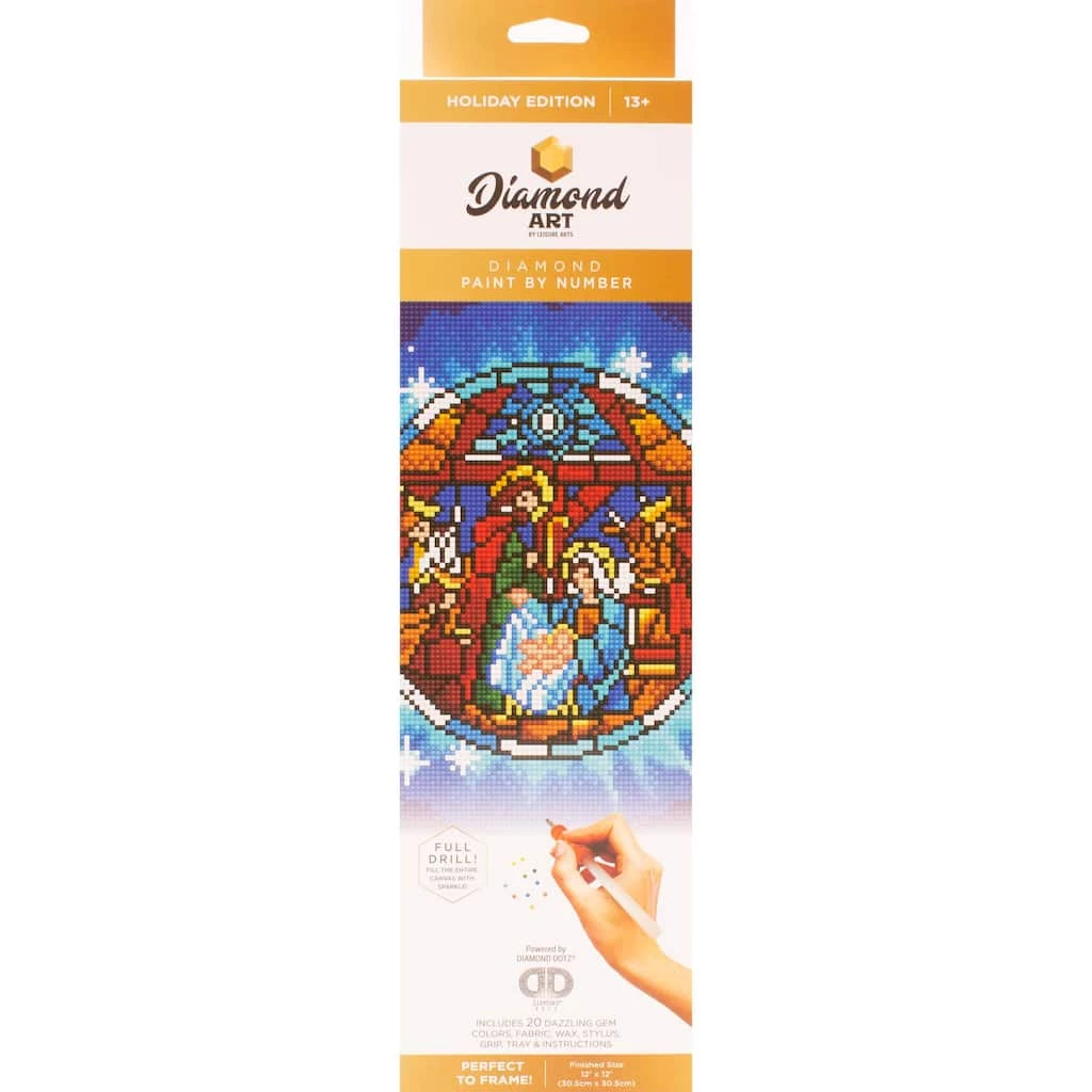 Brand new π Diamond Art Holiday Edition Nativity Scene Full Drill Art Kit by Diamond Art by Leisure Arts π - Image 2