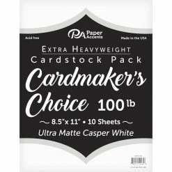 Cheap 🎁 PA Paper™ Accents Cardmaker's Choice Casper 8.5" x 11" Extra Heavyweight Cardstock, 15 Sheets by PA Paper Accents 😀