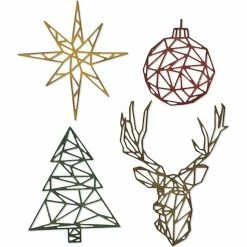 Buy 🎁 Sizzix® Thinlits® Geo 🎄 Christmas Die Set by Tim Holtz® 🤩