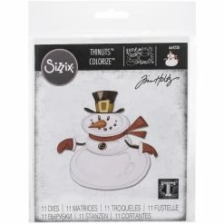 Outlet ✨ Sizzix® Thinlits® Colorize™ Mr. Snowman Die Set By Tim Holtz® 🤩