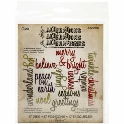 Best reviews of 🎁 Sizzix® Thinlits® Holiday Words Die Set by Tim Holtz® 😉