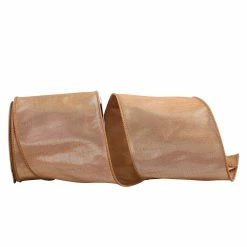 Best Sale 🛒 Reliant 4" Gold Dupioni Lamé Wired Metallic Ribbon 👏