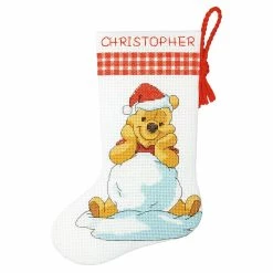 Wholesale 👏 Dimensions® Counted Cross Stitch Kit, Winnie The Pooh Stocking 👏