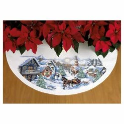Brand new 😍 Dimensions® Counted Cross Stitch Kit, Sleigh Ride Tree 👗 Skirt 😍