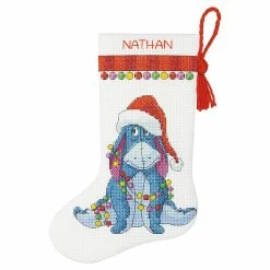 Coupon 😍 Dimensions® Counted Cross Stitch Kit, Eeyore Stocking 🎁