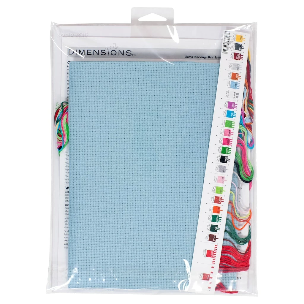 Brand new π Dimensions® Counted Cross Stitch Kit, Llama Stocking π - Image 4