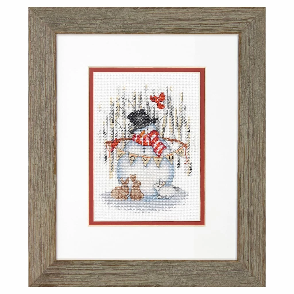 Outlet 𧨠Dimensions® Counted Cross Stitch Kit, Joyful Snowman π