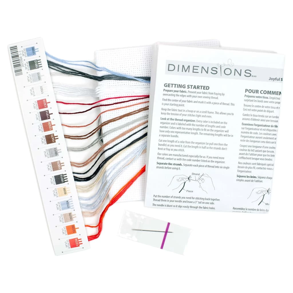 Outlet 𧨠Dimensions® Counted Cross Stitch Kit, Joyful Snowman π - Image 3