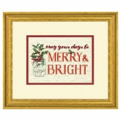 Best Pirce π Dimensions® Counted Cross Stitch Kit, Merry & Bright π