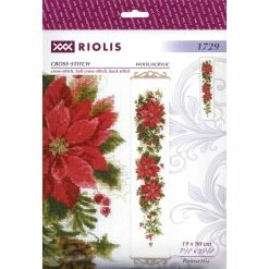 Outlet β€οΈ RIOLIS Poinsettia Cross Stitch Kit β€οΈ