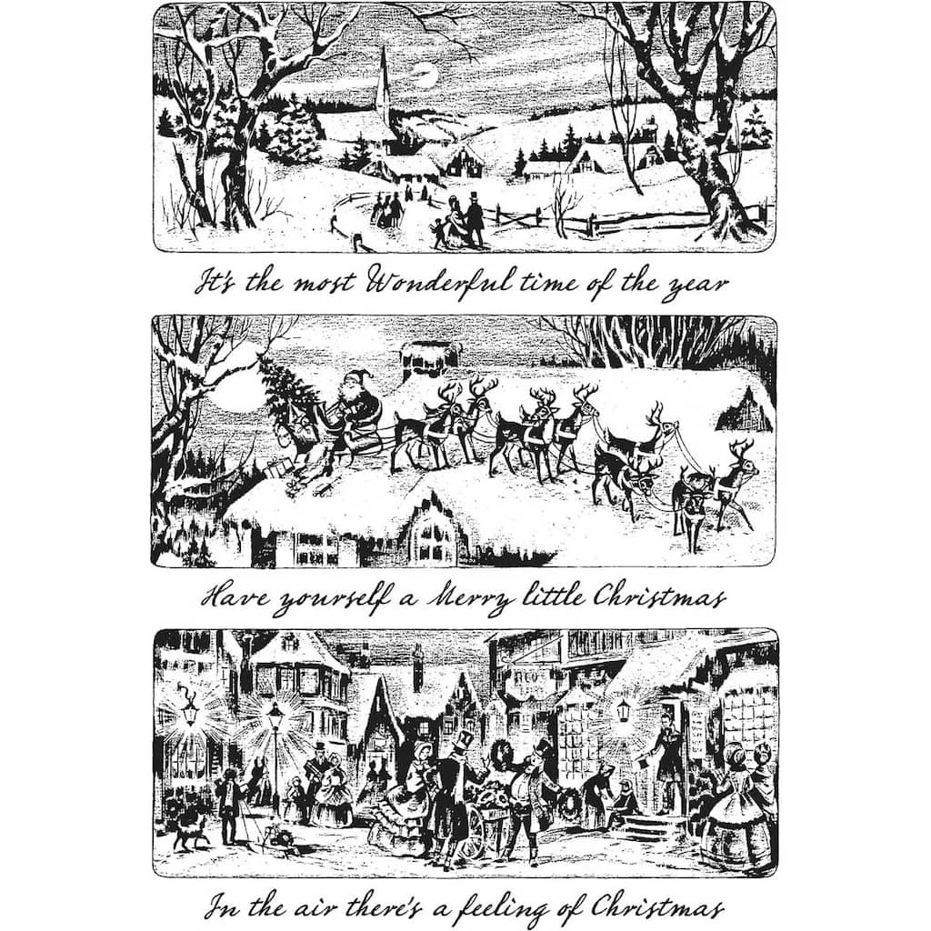 Best reviews of π Stampers Anonymous Tim Holtz® Holiday Scenes Cling Stamps π - Image 2