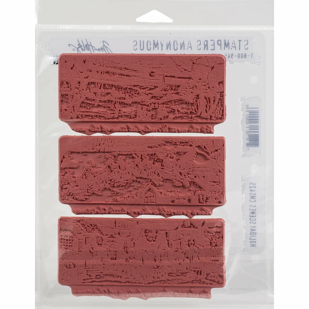 Best reviews of π Stampers Anonymous Tim Holtz® Holiday Scenes Cling Stamps π - Image 3