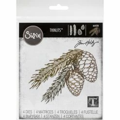 Cheap ⭐ Sizzix® Thinlits™ Pine Branch Die Set By Tim Holtz® ✨