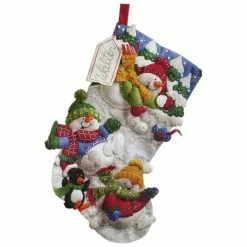 Brand new ⭐ Bucilla Snow Fun Felt Stocking Kit 🛒