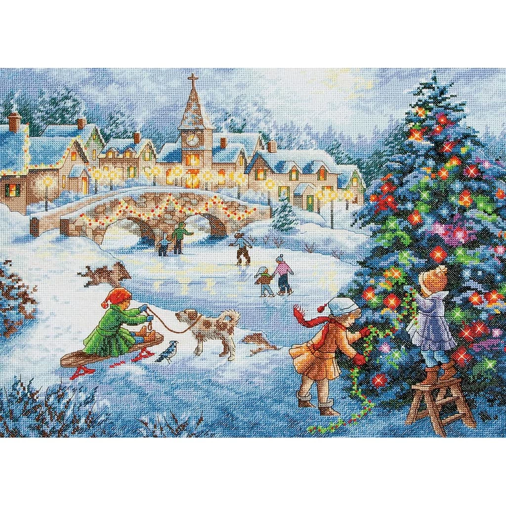 Wholesale β€οΈ Dimensions® Gold Collection Winter Celebration Counted Cross Stitch Kit βοΈ - Image 2