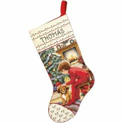 Best Sale 😉 Janlynn® Waiting For Santa Stocking Counted Cross Stitch Kit 🥰