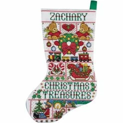 Best reviews of 🔔 Design Works™ 🎄 Christmas Treasure Counted Cross Stitch Stocking Kit 👏