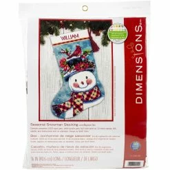 Outlet ✨ Dimensions® Snowman Needlepoint Stocking Kit ✔️