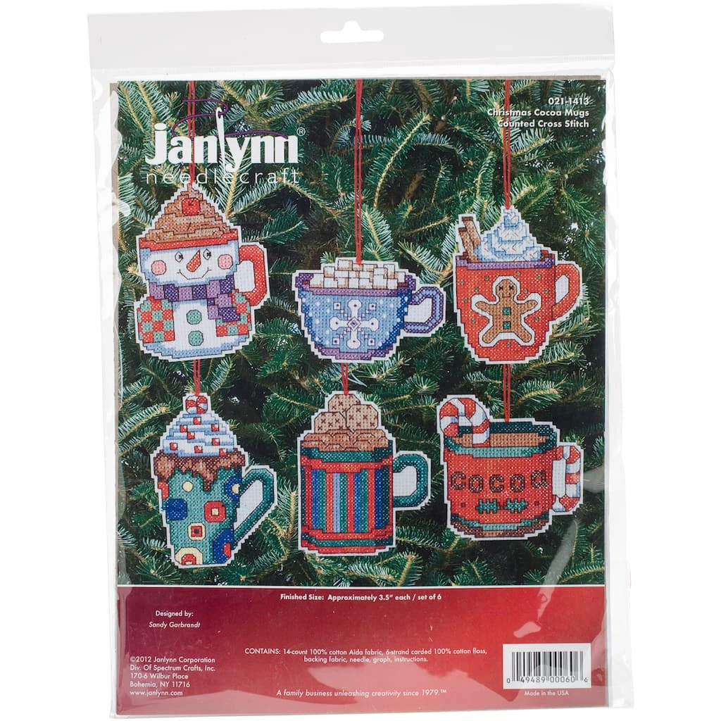 Best deal π Janlynn® Cocoa Mug Counted Cross Stitch Ornaments Kit β