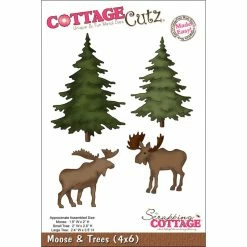 Best deal ⭐ CottageCutz Moose & Trees Die Set 🎁