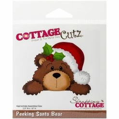 New 👏 CottageCutz Peeking Santa Bear Dies 😍