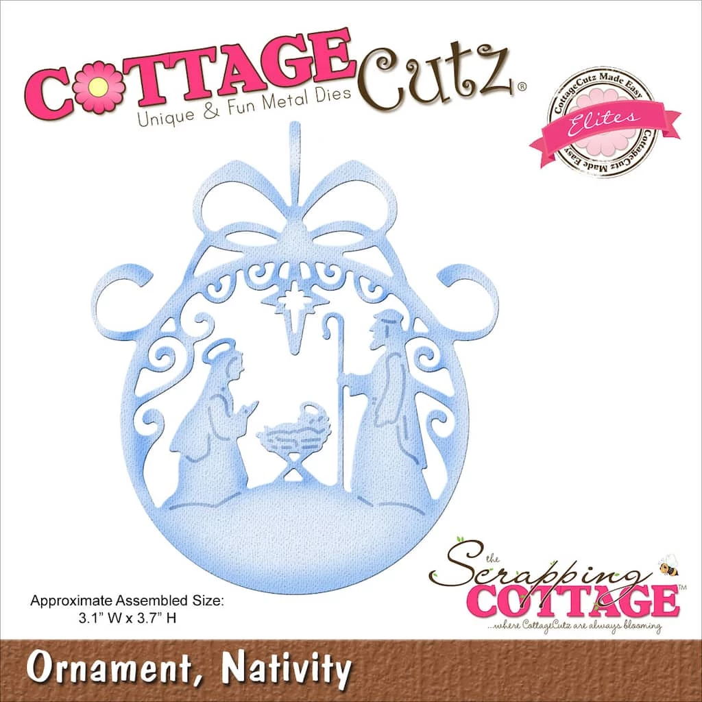 Cheapest β€οΈ CottageCutz® Elites Ornament Nativity Die π - Image 2