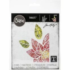 Coupon ✔️ Sizzix® Thinlits® Poinsettia Pieces Die Set by Tim Holtz® 🌟