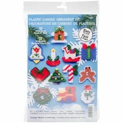 Outlet 🎁 Design Works™ Country 🔔 Christmas Plastic Canvas Ornament Kit 🔥