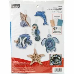 Budget 🧨 Bucilla® Under The Sea Felt Ornaments Applique Kit Set ⌛