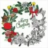 Cheapest 😍 Design Works™ Zenbroidery™ 🔔 Christmas Wreath Stamped Embroidery Kit 🧨