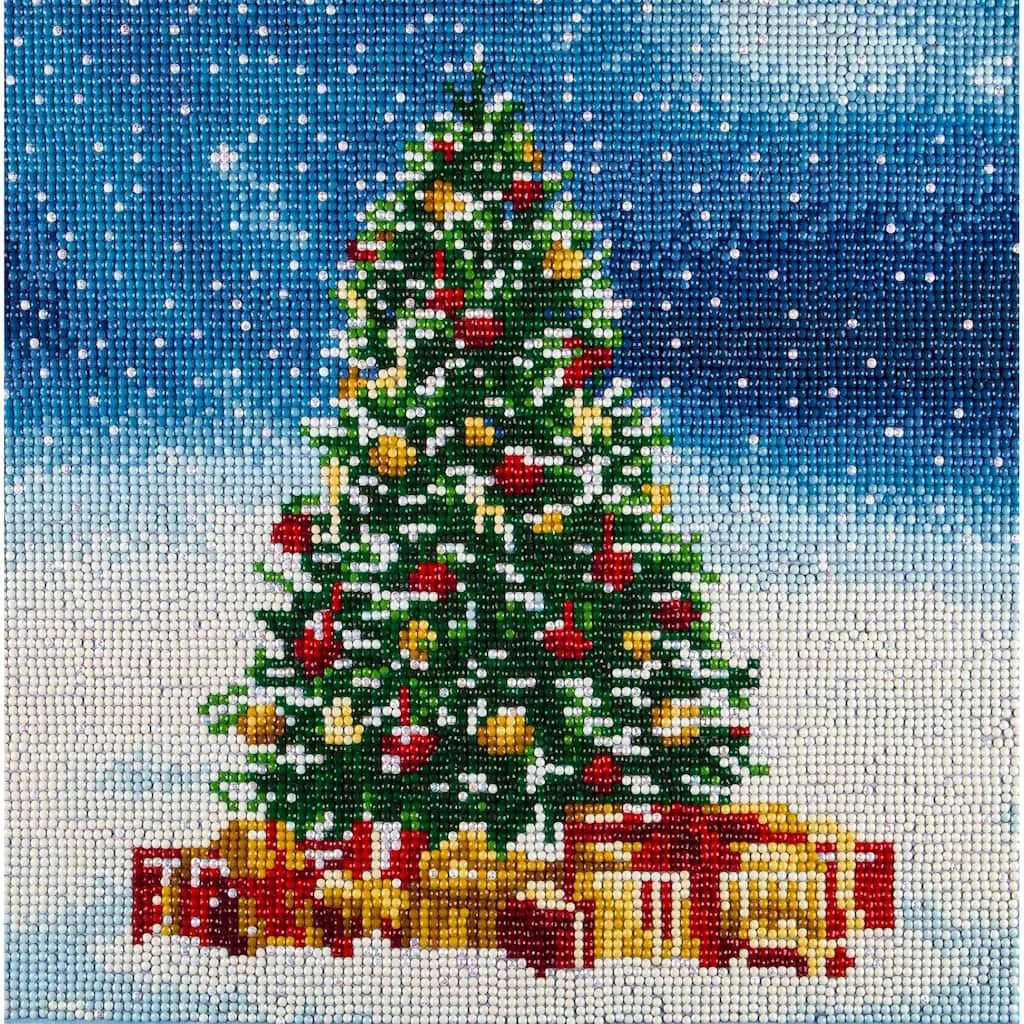 Outlet π Diamond Art Full Drill Holiday π Christmas Tree Intermediate Kit by Diamond Art by Leisure Arts π₯°