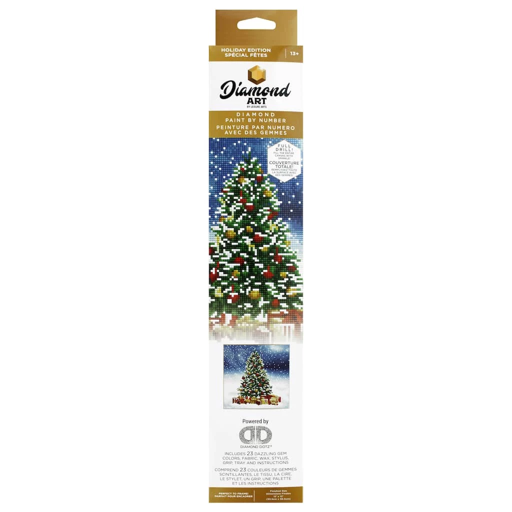 Outlet π Diamond Art Full Drill Holiday π Christmas Tree Intermediate Kit by Diamond Art by Leisure Arts π₯° - Image 2